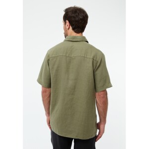 Givn Herren Hemd GB-Koda Faded Olive (Leinen)