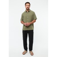 Givn Herren Hemd GB-Koda Faded Olive (Leinen)