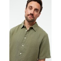 Givn Herren Hemd GB-Koda Faded Olive (Leinen)