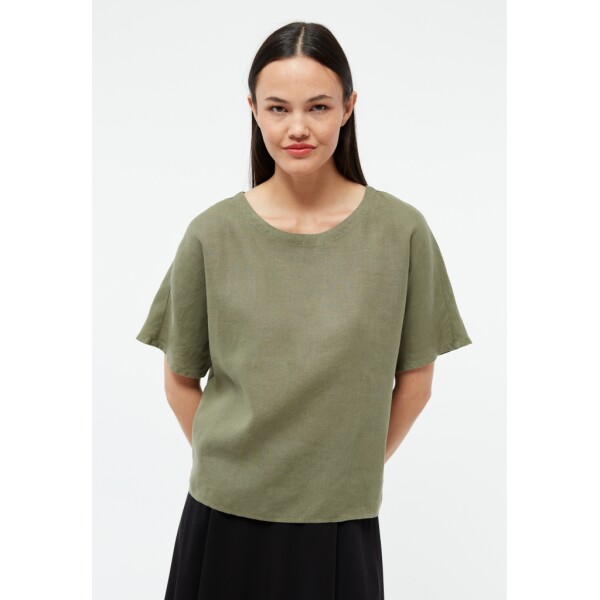 Givn Damen Bluse GB-Pina Faded Olive (Leinen)