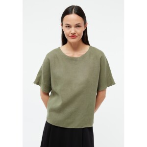 Givn Damen Bluse GB-Pina Faded Olive (Leinen)