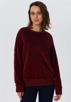 Leela Cotton Damen Sweatshirt Cord Bordeaux