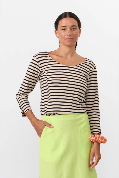 Suite 13 Damen Longsleeve Bonao Stripes Black