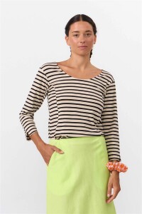 Suite 13 Damen Longsleeve Bonao Stripes Black