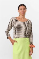 Suite 13 Damen Longsleeve Bonao Stripes Black