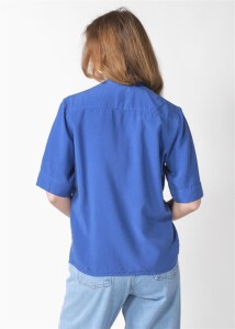 Klitmoller Collective Damen Bluse Solrun Surf Blue