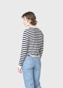 Klitmoller Collective Damen Pullover Basic Stripe Merino...
