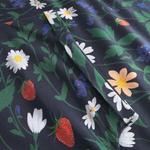 Dedicated Damen T-Shirt Visby Strawberry Field Black
