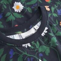 Dedicated Damen T-Shirt Visby Strawberry Field Black