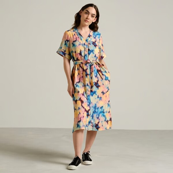 Dedicated Damen Kleid Kallvik Ikat Field Muti