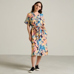 Dedicated Damen Kleid Kallvik Ikat Field Muti