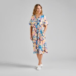 Dedicated Damen Kleid Kallvik Ikat Field Muti