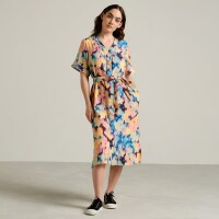 Dedicated Damen Kleid Kallvik Ikat Field Muti