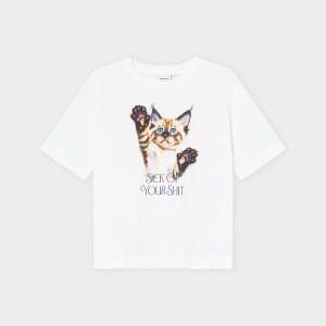 Dedicated Damen T-Shirt Vadstena Sick Of Your White
