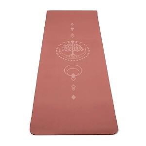 Yogi & Yogini Yogamatte Premium TPE Lebensbaum Mauve