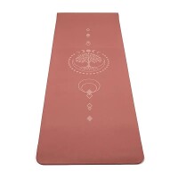 Yogi & Yogini Yogamatte Premium TPE Lebensbaum Mauve