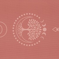 Yogi & Yogini Yogamatte Premium TPE Lebensbaum Mauve