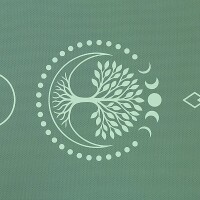 Yogi & Yogini Yogamatte Premium TPE Lebensbaum Grün