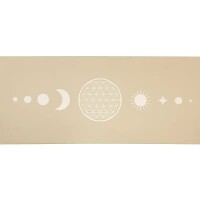 Yogi & Yogini Yogamatte Premium TPE Blume des Lebens Beige