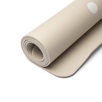 Yogi & Yogini Yogamatte Premium TPE Blume des Lebens Beige