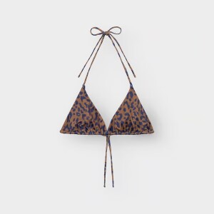 Dedicated Damen Bikini Top Yxlan Leopard Light Brown