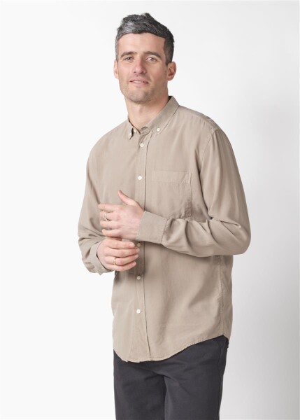 Klitmoller Collective Herren Hemd Justin Cashew