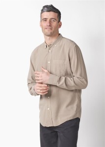 Klitmoller Collective Herren Hemd Justin Cashew