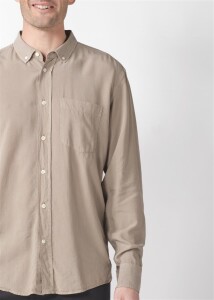 Klitmoller Collective Herren Hemd Justin Cashew
