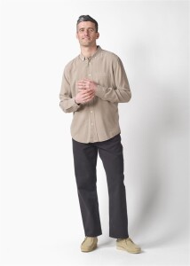 Klitmoller Collective Herren Hemd Justin Cashew