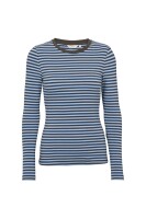 Basic Apparel Damen Longsleeve Ludmilla Frozen Fjord/Raven