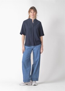 Klitmoller Collective Damen Bluse Solrun Navy