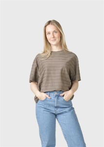 Klitmoller Collective Damen T-Shirt Harper Taupe