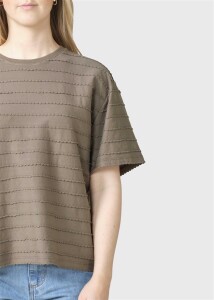 Klitmoller Collective Damen T-Shirt Harper Taupe