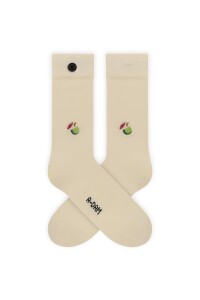 A-dam Unisex Socken Coconut Ecru