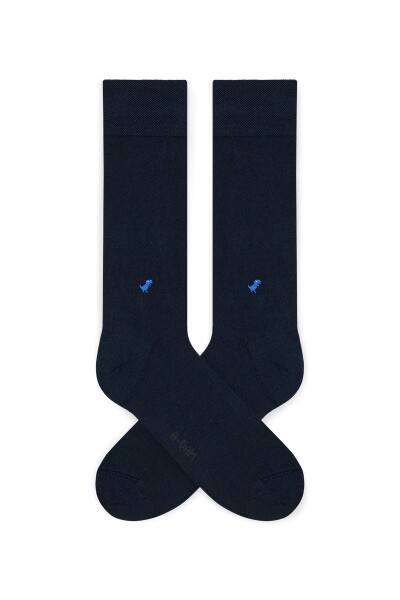 A-Dam Unisex Socken Dress Socks Dino Navy