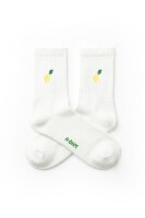 A-dam Unisex Tennis Socken Lemon White