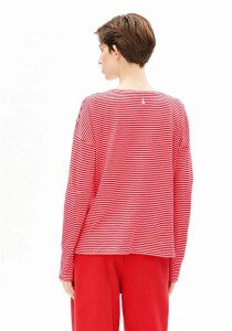 Armedangels Damen Longsleeve Xianaa Stripes pink...