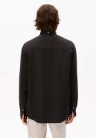 Armedangels Herren Hemd Linen Longsleeve black