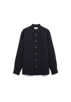 Armedangels Herren Hemd Linen Longsleeve black