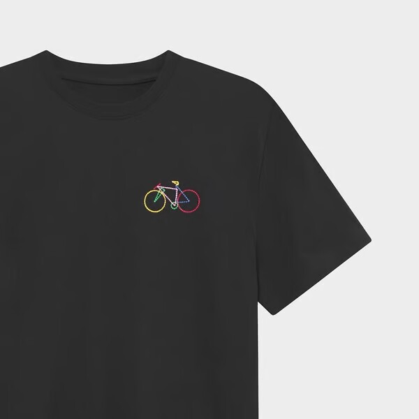 Dedicated Herren T-Shirt Stockholm Small Paper Cut Bike black