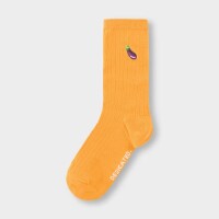 Dedicated Unisex Socken Knivsta Eggplant Nugget Orange