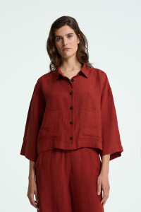 Kings of Indigo Damen Bluse Wanda Burnt Henna