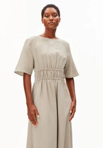 Armedangels Damen Kleid GERAFFTES KLEID LEINEN-MIX sandstone