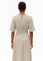 Armedangels Damen Kleid GERAFFTES KLEID LEINEN-MIX sandstone