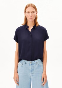 Armedangels Damen Bluse Larisaana tinted navy