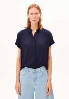 Armedangels Damen Bluse Larisaana tinted navy