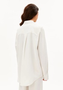 Armedangels Damen Bluse Linen Blend Shirt oatmilk