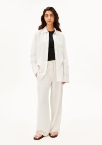 Armedangels Damen Bluse Linen Blend Shirt oatmilk