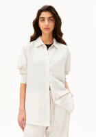 Armedangels Damen Bluse Linen Blend Shirt oatmilk
