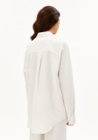 Armedangels Damen Bluse Linen Blend Shirt oatmilk